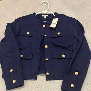 Crewcuts Classic Blue Blazer with Gold Accents